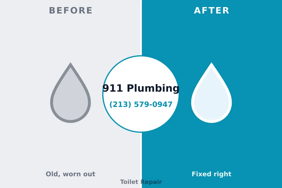Before and after: plumbing repair Falls Church, VA